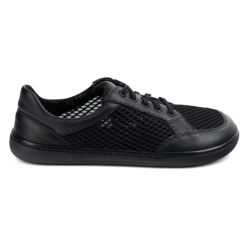 WASAK Zapatos descalzos de mujer cuero minimalista 0772SW negro