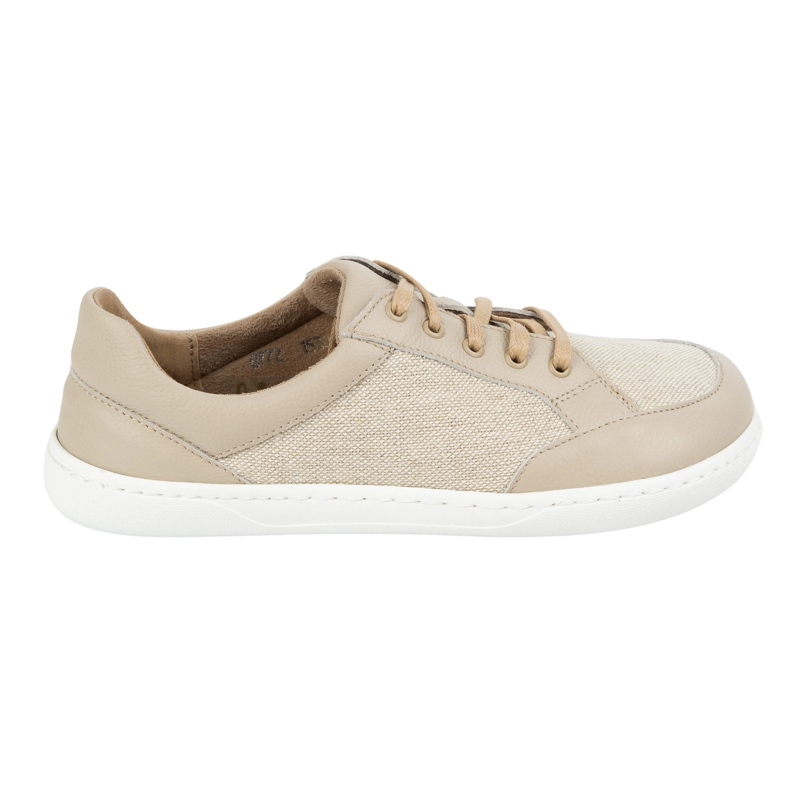 WASAK Zapatos de mujer descalzo de cuero minimalista Len 0772W ECRU beige