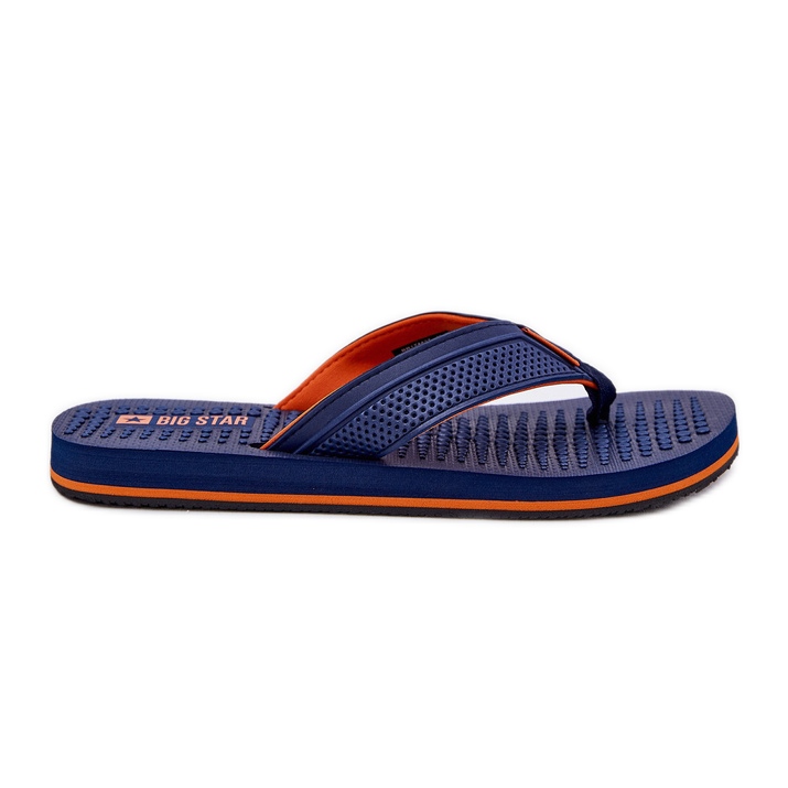 Flip para hombres -Flops Big Star RR174437 Navy Blue azul