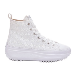 Altas zapatillas para mujeres Lee Cooper LCW-25-31-3461L White blanco