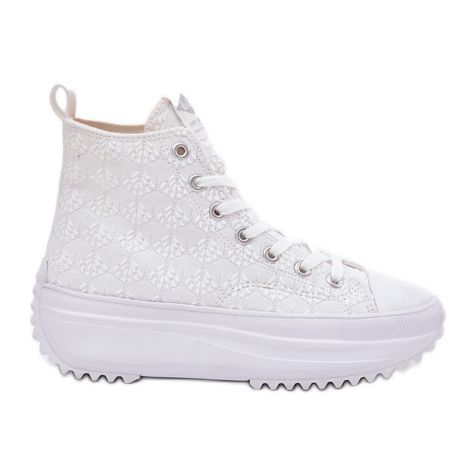Altas zapatillas para mujeres Lee Cooper LCW-25-31-3461L White blanco