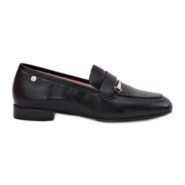 Zapatos de cuero para mujeres Maciejka K6809-01 Negro
