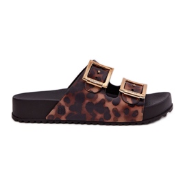 Zaxy Flip Flip Flip Flip Flip con Poker de hebilla RR285059 Brown marrón