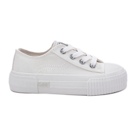 Zapatillas para jóvenes para niños Lee Isla C Low 50251058 White blanco