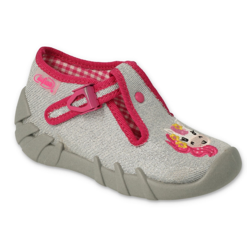 Pantuflas infantiles befado 110N466 gris unicornio