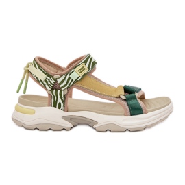 Sandalias de velcro para mujeres D.Franklin DFSH406003 Verde