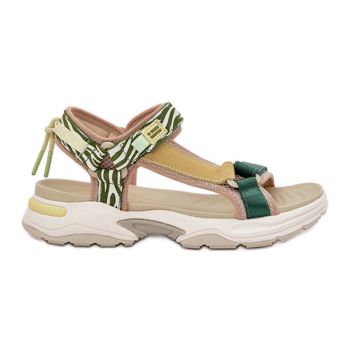 Sandalias de velcro para mujeres D.Franklin DFSH406003 Verde