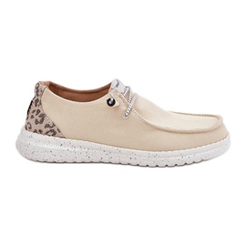 Zapatos de material de mujer livianos McKeylor 96116 beige