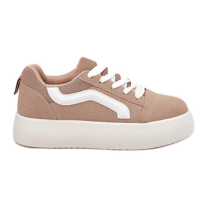 Inna Zapatillas de deporte para mujeres en la plataforma de color caqui beige