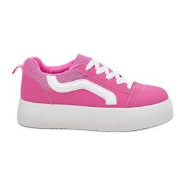 Inna Zapatillas de deporte femeninas en la plataforma fucsia rosado
