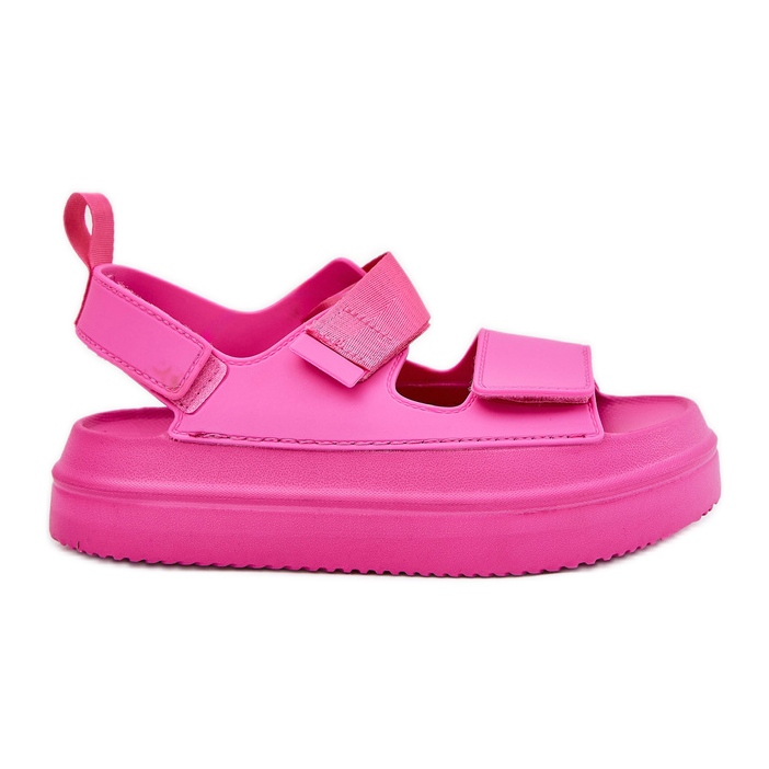 Inna Sandalias de mujeres en la plataforma con velcro fucsia rosado Inna Sandalias de mujeres en la plataforma con velcro fucsia rosado