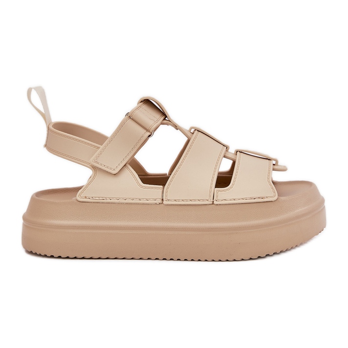 Inna Sandalias con Plataforma para Mujer, Beige