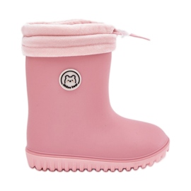Inna Galoshes de niños con un calentador rosa