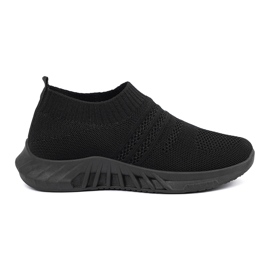 Shelvt Zapatos deportivos negros corredizos de mujeres