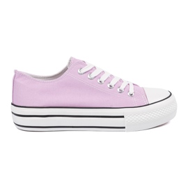 Shelvt Zapatillas de zapatillas para mujeres rosadas en la plataforma rosado