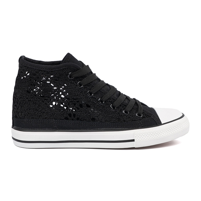 Shelvt Frework Black Sneakers High negro