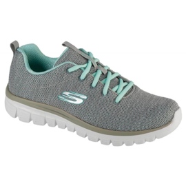 Skechers Twisted Fortune Shoes 12614-Gymn gris