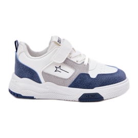 Zapatillas livianas Big Star RR374053 Blanco y azul