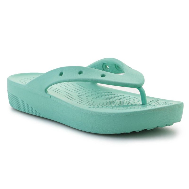 Flip-Flops Crocs Classic Platfrom Flip Oxygen 207714-3ug verde