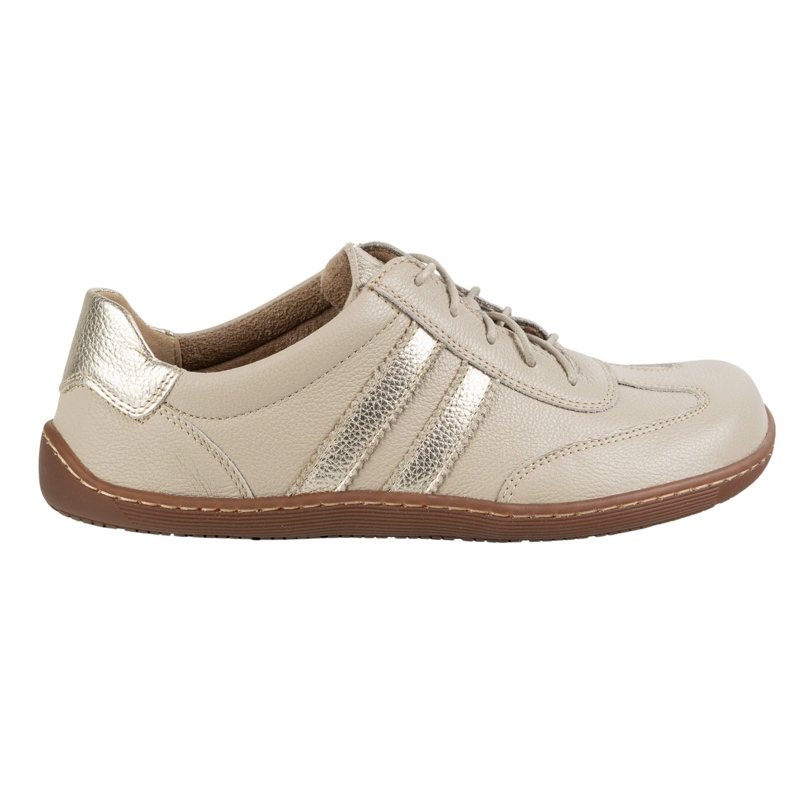 Olivier Zapatos minimalistas de cuero para mujeres descalzo 1287 zapatillas beige