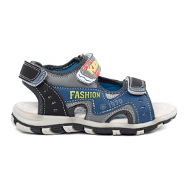 Shelvt Sandalias azul marino de los niños