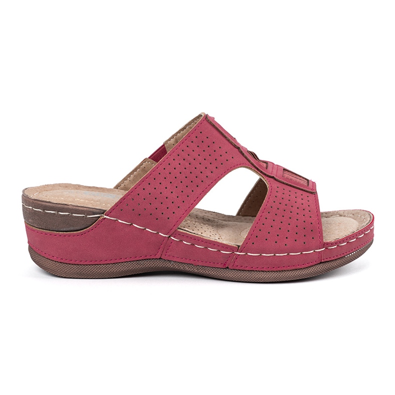 Shelvt Zapatillas de mujer roja en la plataforma rojo