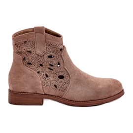 Botas Mujer Caladas Con Cremallera Marrón S.Barski HY42-081
