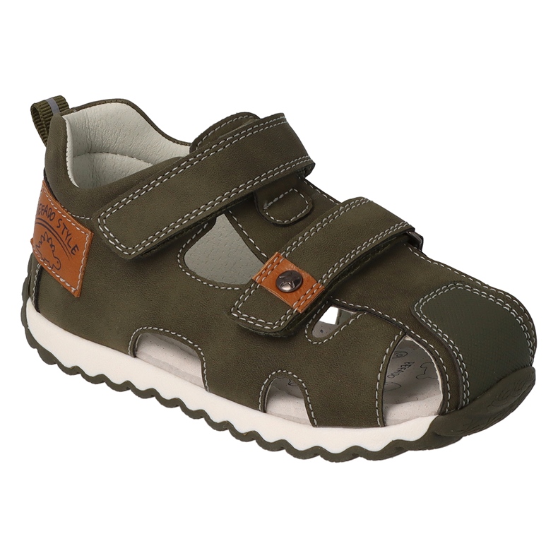 Sandalias infantil befado con aplicación de piel 170P086 verde Sandalias infantil befado con aplicación de piel 170P086 verde