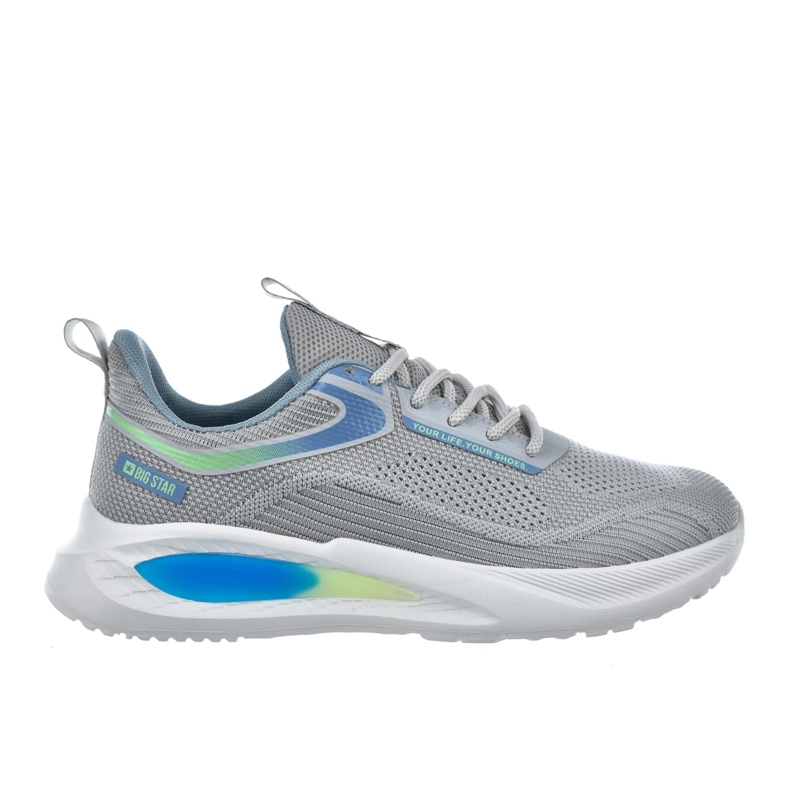 Big Star Zapatos para hombres zapatos deportivos grandes estrellas nn174372 gris