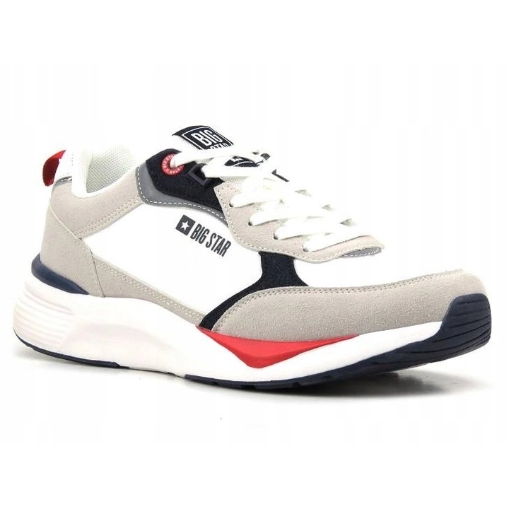 Zapatos deportivos masculinos Memory Foam Big Star LL174235 White blanco