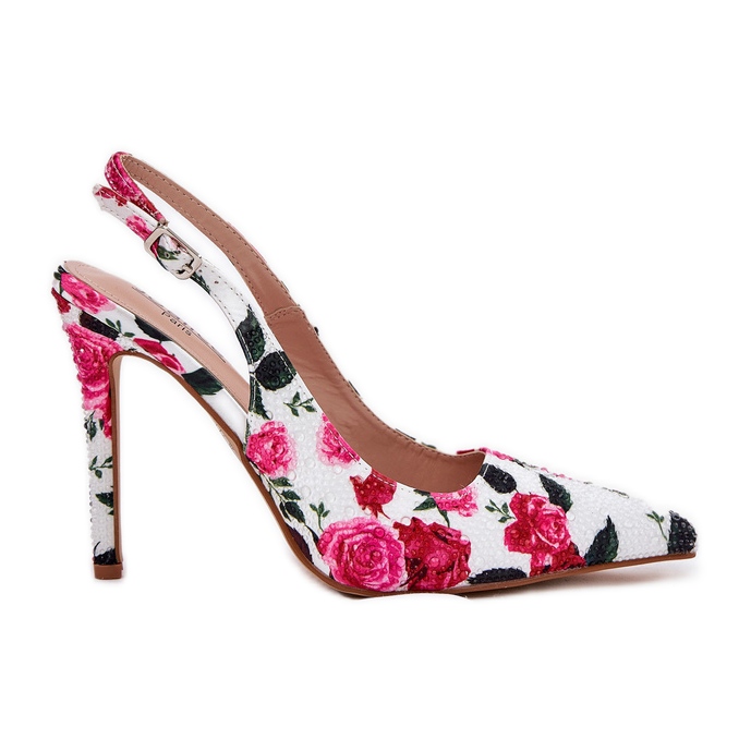 Inna Sandalias decoradas en un alfiler en rosas blancas blanco Inna Sandalias decoradas en un alfiler en rosas blancas blanco