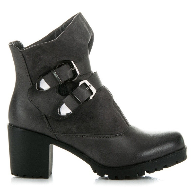 Vinceza Botas Altas Con Velcro gris Vinceza Botas Altas Con Velcro gris