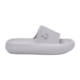 Flip fallas de espuma para mujeres en la plataforma con un Vinceza Teddy Bear 75210 Gray gris
