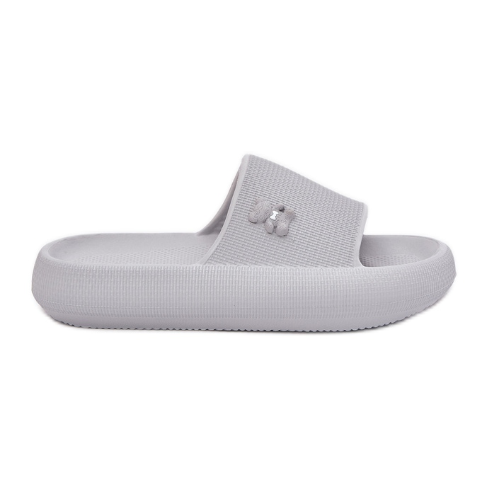 Flip fallas de espuma para mujeres en la plataforma con un Vinceza Teddy Bear 75210 Gray gris