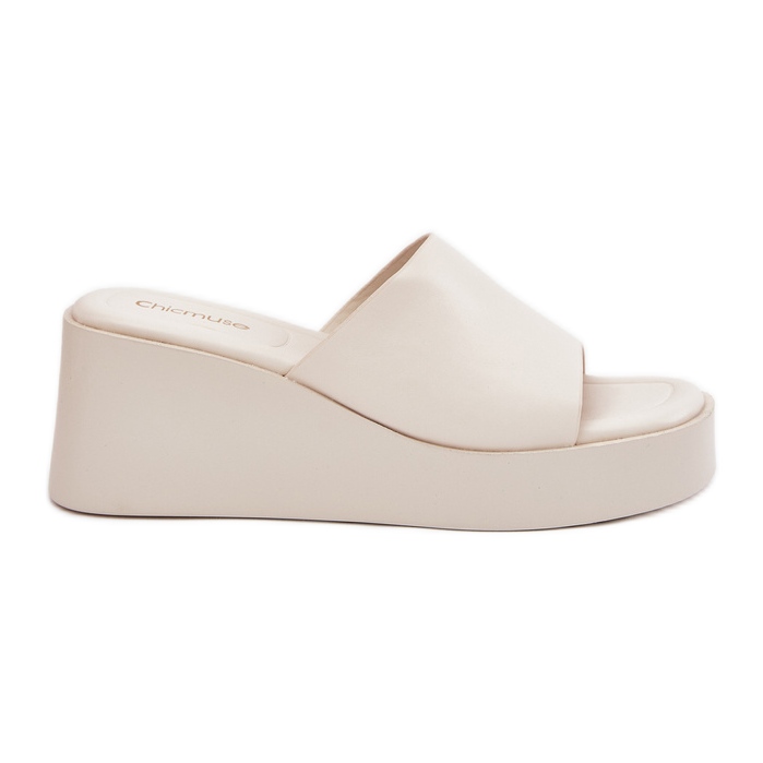 Inna Flip Flip Flip Flip en beige brillante de cuero anchoico Inna Flip Flip Flip Flip en beige brillante de cuero anchoico