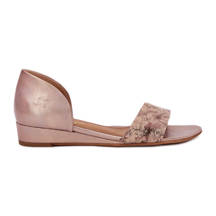 Sandalias de cuero Maciejka 01971-71 PLN dorado