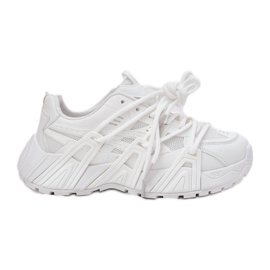 Zapatillas de deporte para mujeres con doble cordón blanco