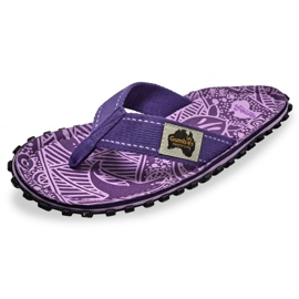 Gumbies Flip-flops de isleño japonés unisex Firma morada Gu-Ffisl151 púrpura