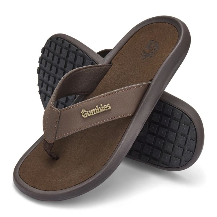 Gumbies japoneses Noosa Flip-Flops Guu-Ffnoo055 marrón