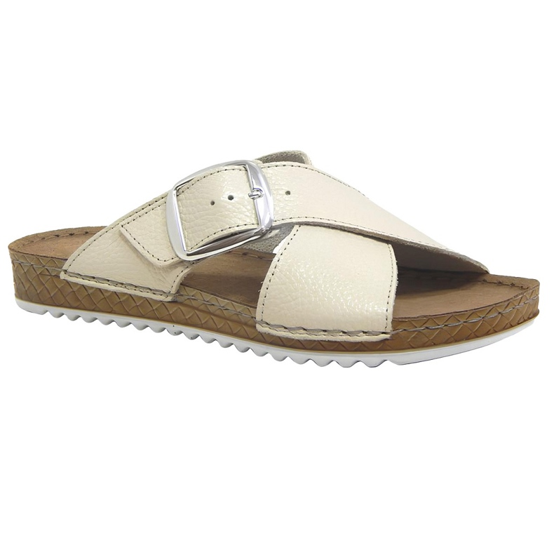 Zapatillas de cuero para mujeres de Befado 158D293 beige