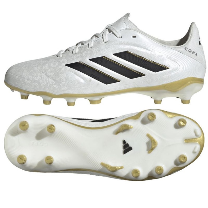 Adidas Copa Pure III League FG/MG JR2887 Zapatos de fútbol blanco