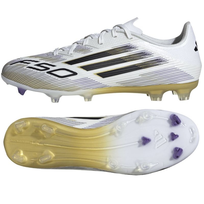 ADIDAS F50 Liga FG/MG Ji0005 Fútbol Zapatos blanco