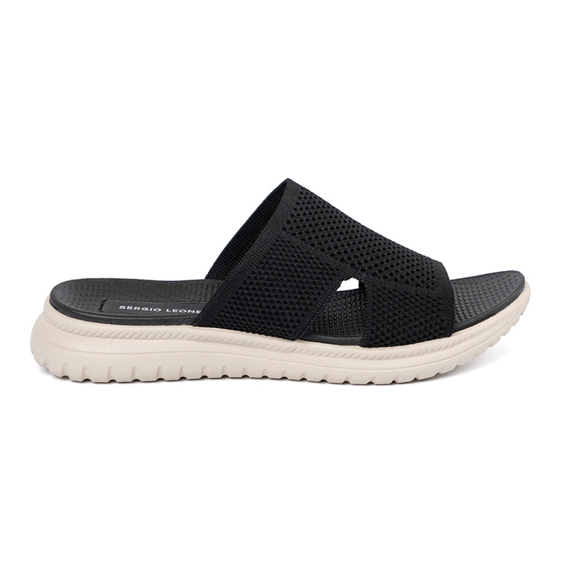 Zapatillas negras para mujeres en la plataforma Sergio Leone negro