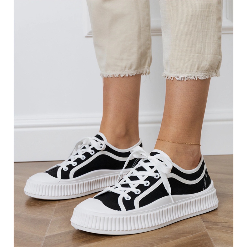 Deportivas plataforma mujer negras negro Deportivas plataforma mujer negras negro