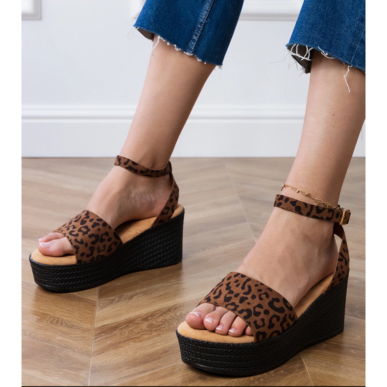 Sandalias de Pantera en la plataforma Ekozamsz multicolor Sandalias de Pantera en la plataforma Ekozamsz multicolor