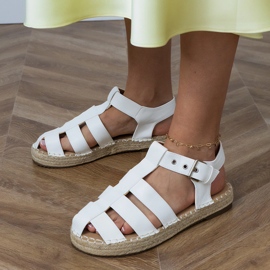 Sandalias de alpargatas blancas blanco