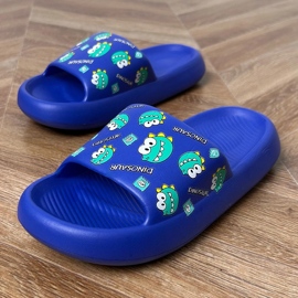 Zapatillas para niños azules con impresión