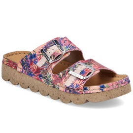 Rieker V8751-90 zapatillas para mujeres rosa