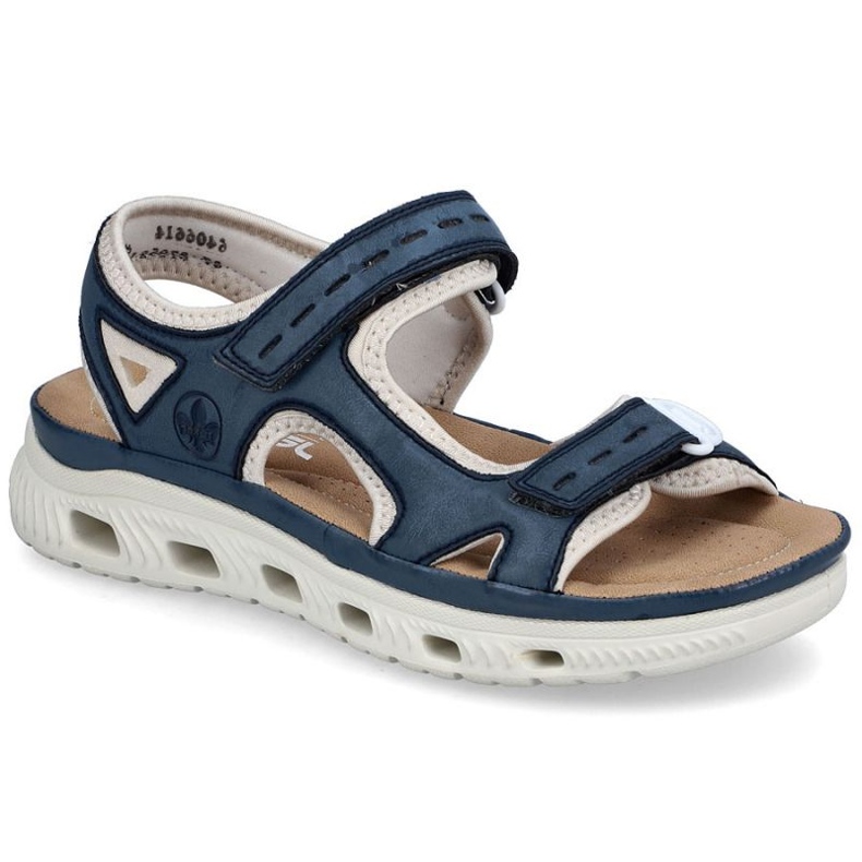 Rieker femenino 64066-14 Sandalias azul marino