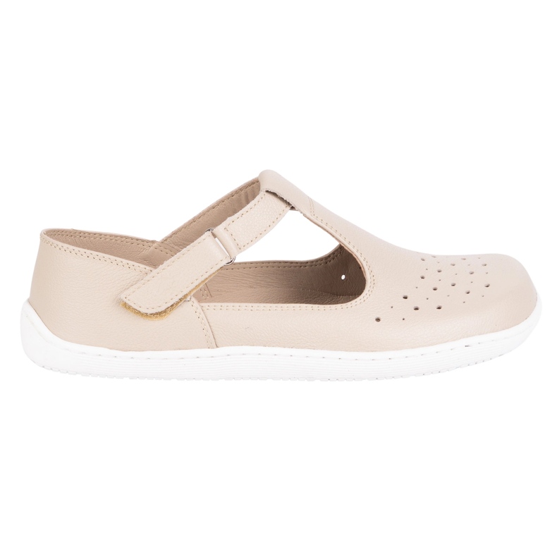 Olivier Zapatos descalzos de mujer hechos de cuero natural 1283 beige